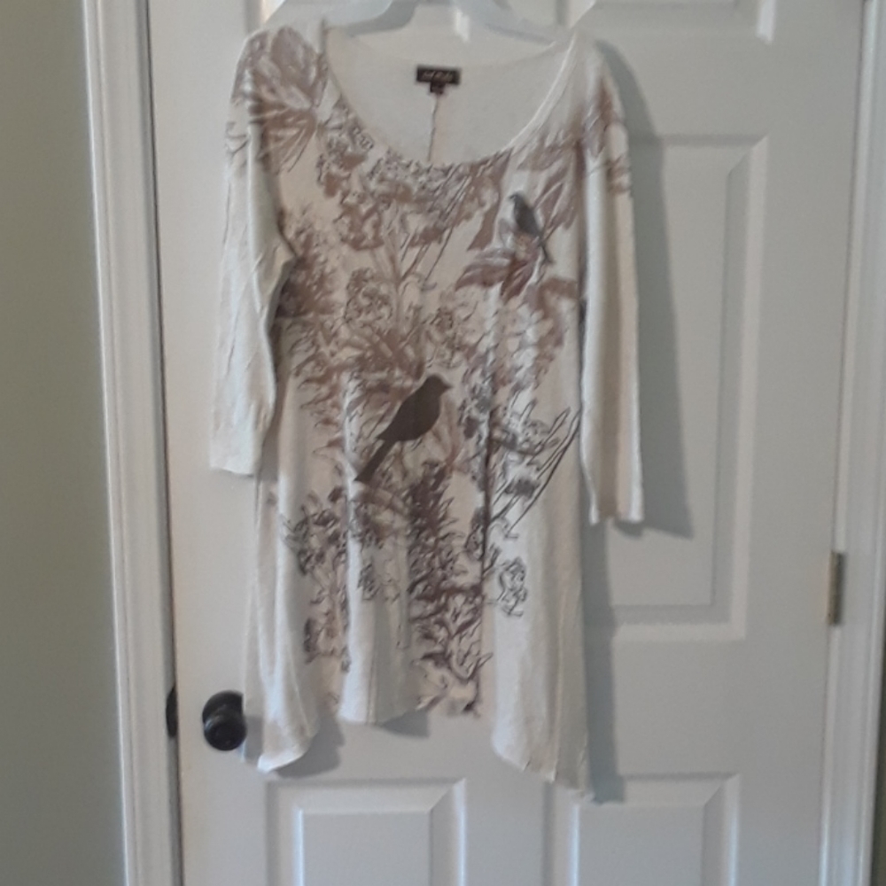 Bird print tunic